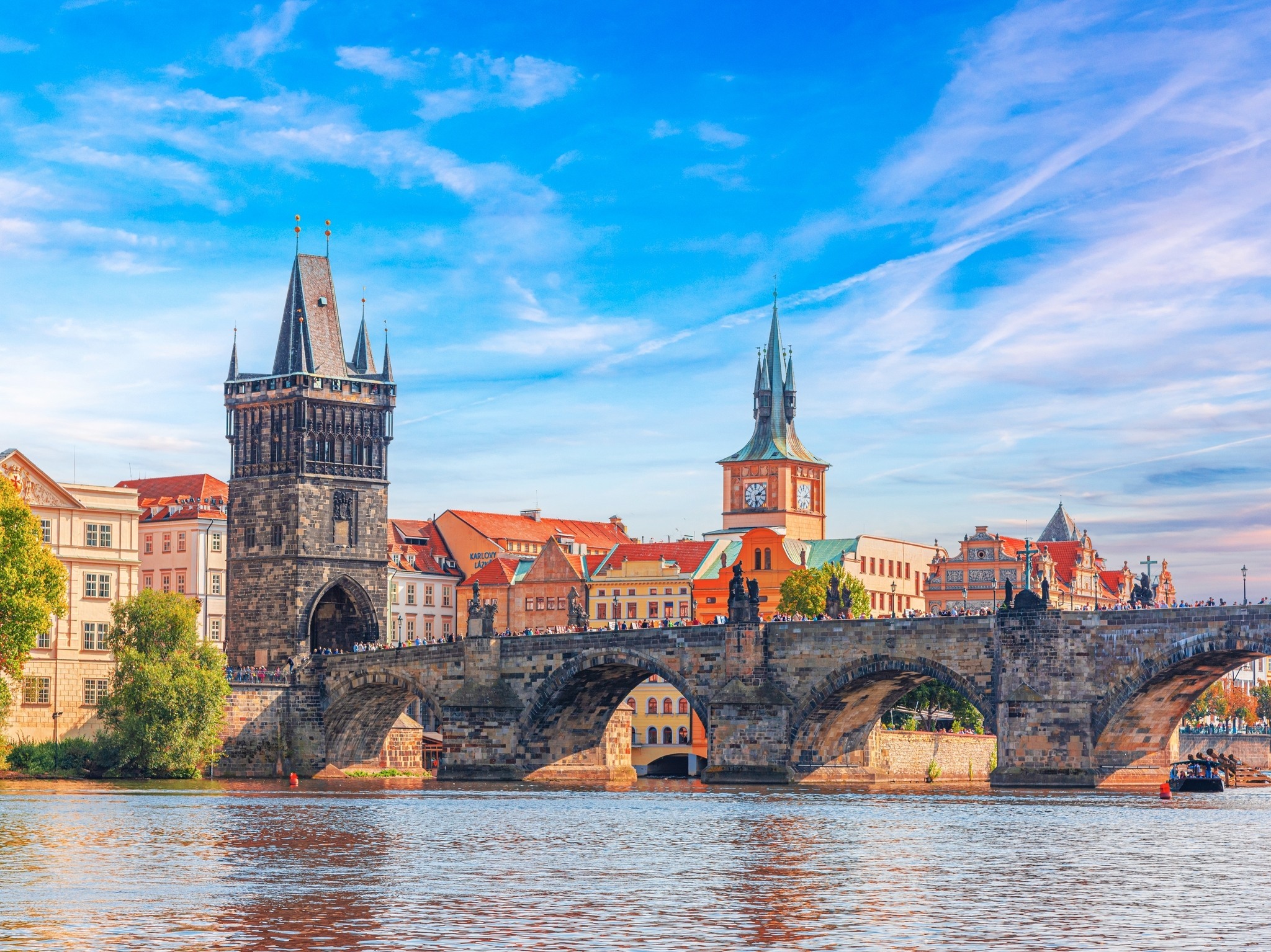 Prag – Charles Köprüsü gün batımı